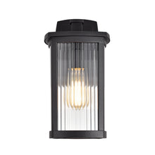 Load image into Gallery viewer, RADIANCE goods 1 Light Textured Black Outdoor Wall Sconce 14&quot; Tall
