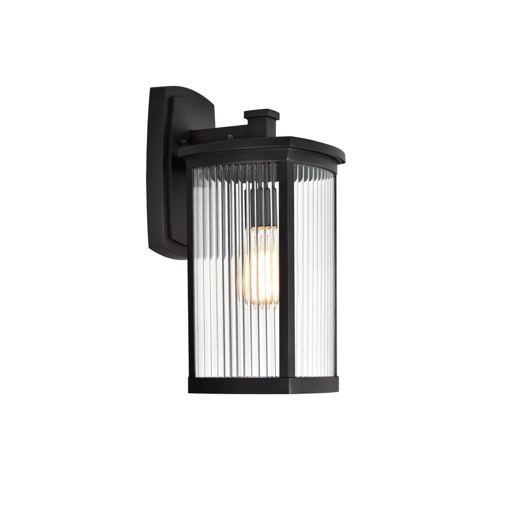 RADIANCE goods 1 Light Textured Black Outdoor Wall Sconce 17