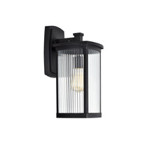 Load image into Gallery viewer, RADIANCE goods 1 Light Textured Black Outdoor Wall Sconce 17&quot; Tall
