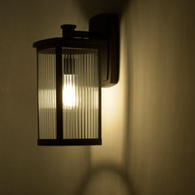 Load image into Gallery viewer, RADIANCE goods 1 Light Textured Black Outdoor Wall Sconce 17&quot; Tall
