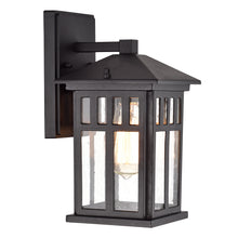 Load image into Gallery viewer, RADIANCE goods 1 Light Textured Black Outdoor Wall Sconce 12&quot; Tall
