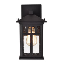 Load image into Gallery viewer, RADIANCE goods 1 Light Textured Black Outdoor Wall Sconce 12&quot; Tall
