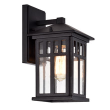 Load image into Gallery viewer, RADIANCE goods 1 Light Textured Black Outdoor Wall Sconce 12&quot; Tall
