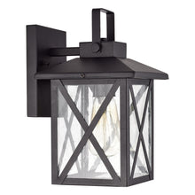 Load image into Gallery viewer, RADIANCE goods 1 Light Textured Black Outdoor Wall Sconce 11&quot; Tall
