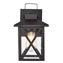 Load image into Gallery viewer, RADIANCE goods 1 Light Textured Black Outdoor Wall Sconce 11&quot; Tall
