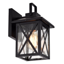 Load image into Gallery viewer, RADIANCE goods 1 Light Textured Black Outdoor Wall Sconce 11&quot; Tall
