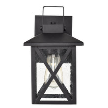 Load image into Gallery viewer, RADIANCE goods 1 Light Textured Black Outdoor Wall Sconce 11&quot; Tall
