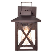 Load image into Gallery viewer, RADIANCE goods 1 Light Oil Rubbed Bronze Outdoor Wall Sconce 11&quot; Tall
