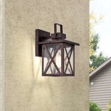 Load image into Gallery viewer, RADIANCE goods 1 Light Oil Rubbed Bronze Outdoor Wall Sconce 11&quot; Tall
