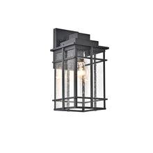 Load image into Gallery viewer, RADIANCE goods 1 Light Textured Black Outdoor Wall Sconce 14&quot; Tall
