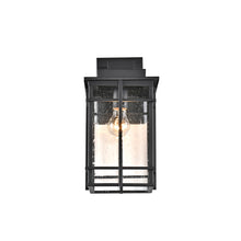 Load image into Gallery viewer, RADIANCE goods 1 Light Textured Black Outdoor Wall Sconce 14&quot; Tall
