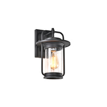 Load image into Gallery viewer, RADIANCE goods 1 Light Textured Black Outdoor Wall Sconce 13&quot; Tall
