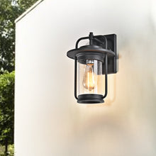 Load image into Gallery viewer, RADIANCE goods 1 Light Textured Black Outdoor Wall Sconce 13&quot; Tall
