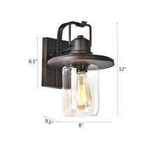 Load image into Gallery viewer, RADIANCE goods 1 Light Rubbed Bronze Outdoor Wall Sconce 12&quot; Tall
