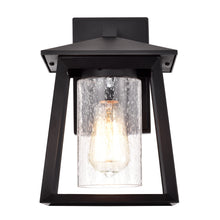 Load image into Gallery viewer, RADIANCE goods 1 Light Textured Black Outdoor Wall Sconce 11&quot; Tall
