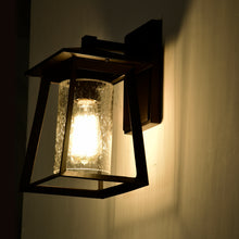 Load image into Gallery viewer, RADIANCE goods 1 Light Textured Black Outdoor Wall Sconce 11&quot; Tall
