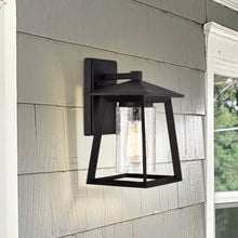 Load image into Gallery viewer, RADIANCE goods 1 Light Textured Black Outdoor Wall Sconce 11&quot; Tall
