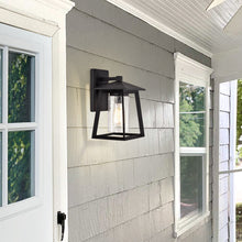 Load image into Gallery viewer, RADIANCE goods 1 Light Textured Black Outdoor Wall Sconce 11&quot; Tall
