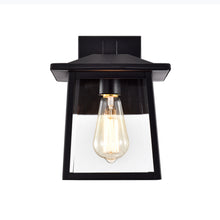 Load image into Gallery viewer, RADIANCE goods 1 Light Textured Black Outdoor Wall Sconce 11&quot; Tall
