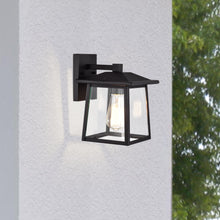 Load image into Gallery viewer, RADIANCE goods 1 Light Textured Black Outdoor Wall Sconce 11&quot; Tall
