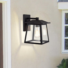 Load image into Gallery viewer, RADIANCE goods 1 Light Textured Black Outdoor Wall Sconce 12&quot; Tall
