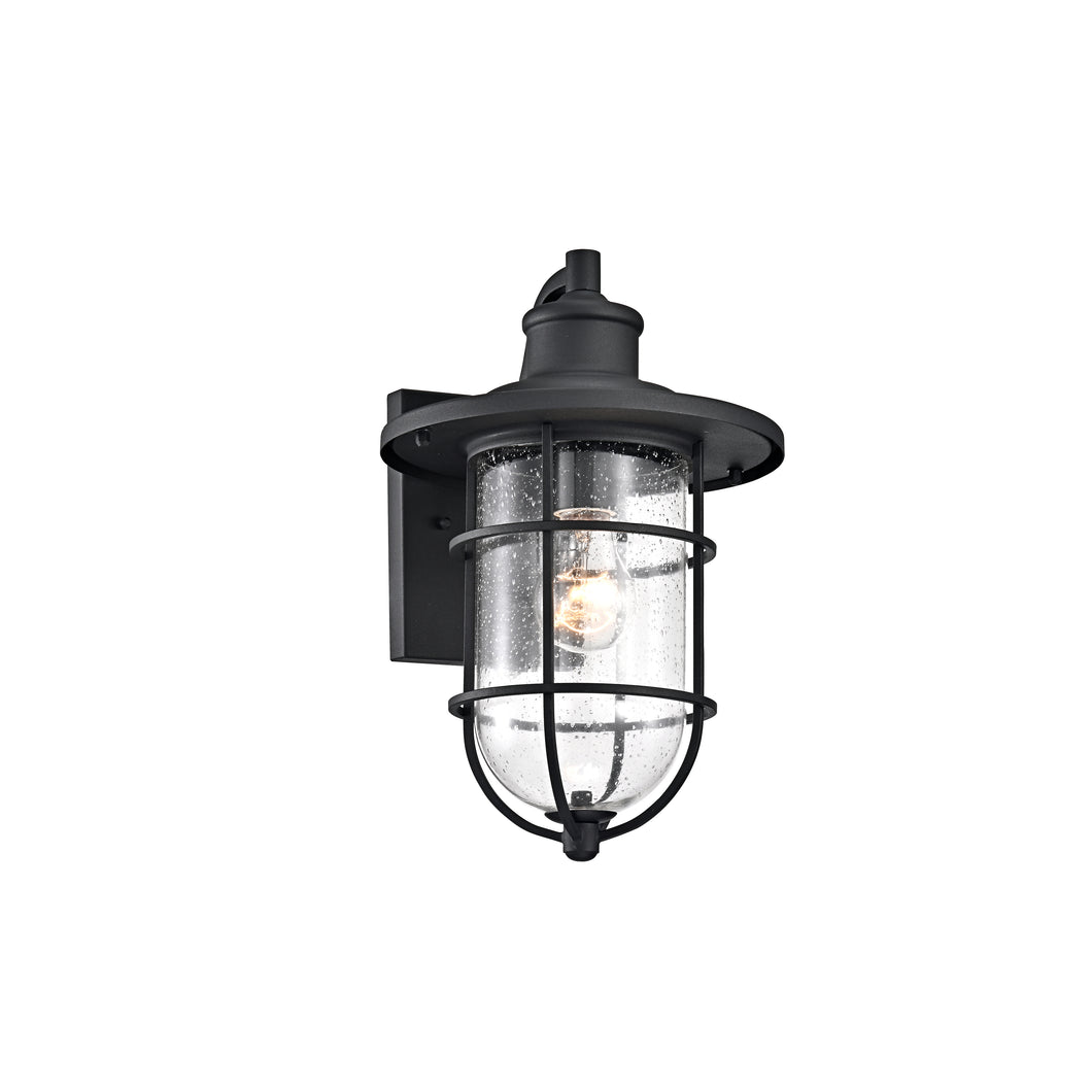 RADIANCE goods 1 Light Textured Black Outdoor Wall Sconce 14