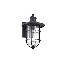 Load image into Gallery viewer, RADIANCE goods 1 Light Textured Black Outdoor Wall Sconce 14&quot; Tall
