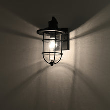 Load image into Gallery viewer, RADIANCE goods 1 Light Textured Black Outdoor Wall Sconce 14&quot; Tall
