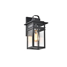 Load image into Gallery viewer, RADIANCE goods 1 Light Textured Black Outdoor Wall Sconce 13&quot; Tall
