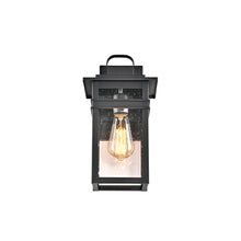 Load image into Gallery viewer, RADIANCE goods 1 Light Textured Black Outdoor Wall Sconce 13&quot; Tall
