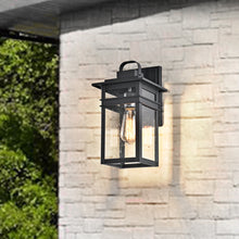 Load image into Gallery viewer, RADIANCE goods 1 Light Textured Black Outdoor Wall Sconce 13&quot; Tall
