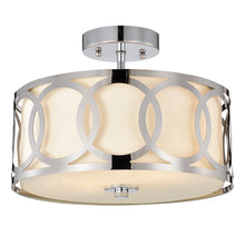 Load image into Gallery viewer, RADIANCE goods 2 Light Chrome Semi-Flush Ceiling Mount 30&quot; Wide
