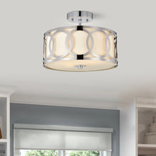 Load image into Gallery viewer, RADIANCE goods 2 Light Chrome Semi-Flush Ceiling Mount 30&quot; Wide
