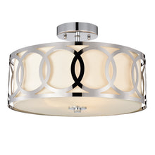 Load image into Gallery viewer, RADIANCE goods 3 Light Chrome Semi-Flush Ceiling Mount 15&quot; Wide
