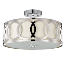 Load image into Gallery viewer, RADIANCE goods 3 Light Chrome Semi-Flush Ceiling Mount 15&quot; Wide
