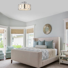 Load image into Gallery viewer, RADIANCE goods 3 Light Chrome Semi-Flush Ceiling Mount 15&quot; Wide
