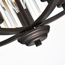 Load image into Gallery viewer, RADIANCE goods Transitional 5 Light Rubbed Bronze Ceiling Pendant 20&quot; Width
