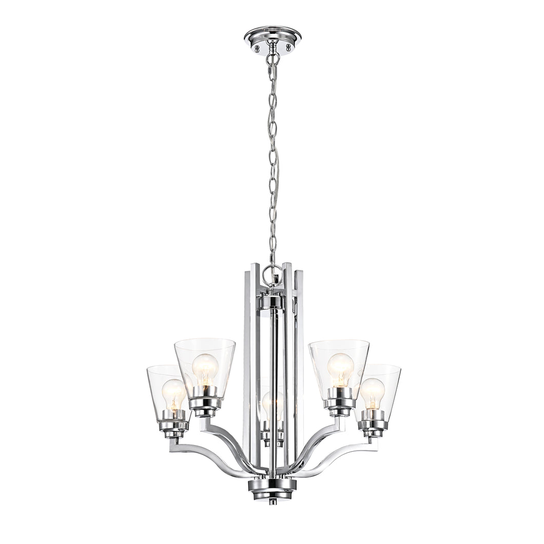RADIANCE goods Transitional-style 5 Light Chandelier 24