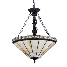 Load image into Gallery viewer, RADIANCE goods Mission-Style 2 Light Inverted Ceiling Pendant 18&quot; Shade
