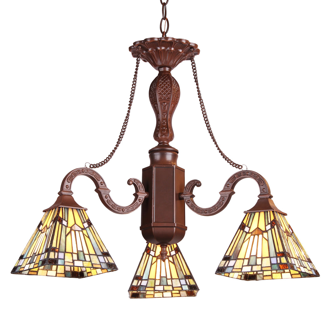 RADIANCE goods Tiffany-Style 3 Light Chandelier 23