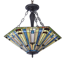Load image into Gallery viewer, RADIANCE goods Mission-Style 3 Light Inverted Ceiling Pendant 24&quot; Shade
