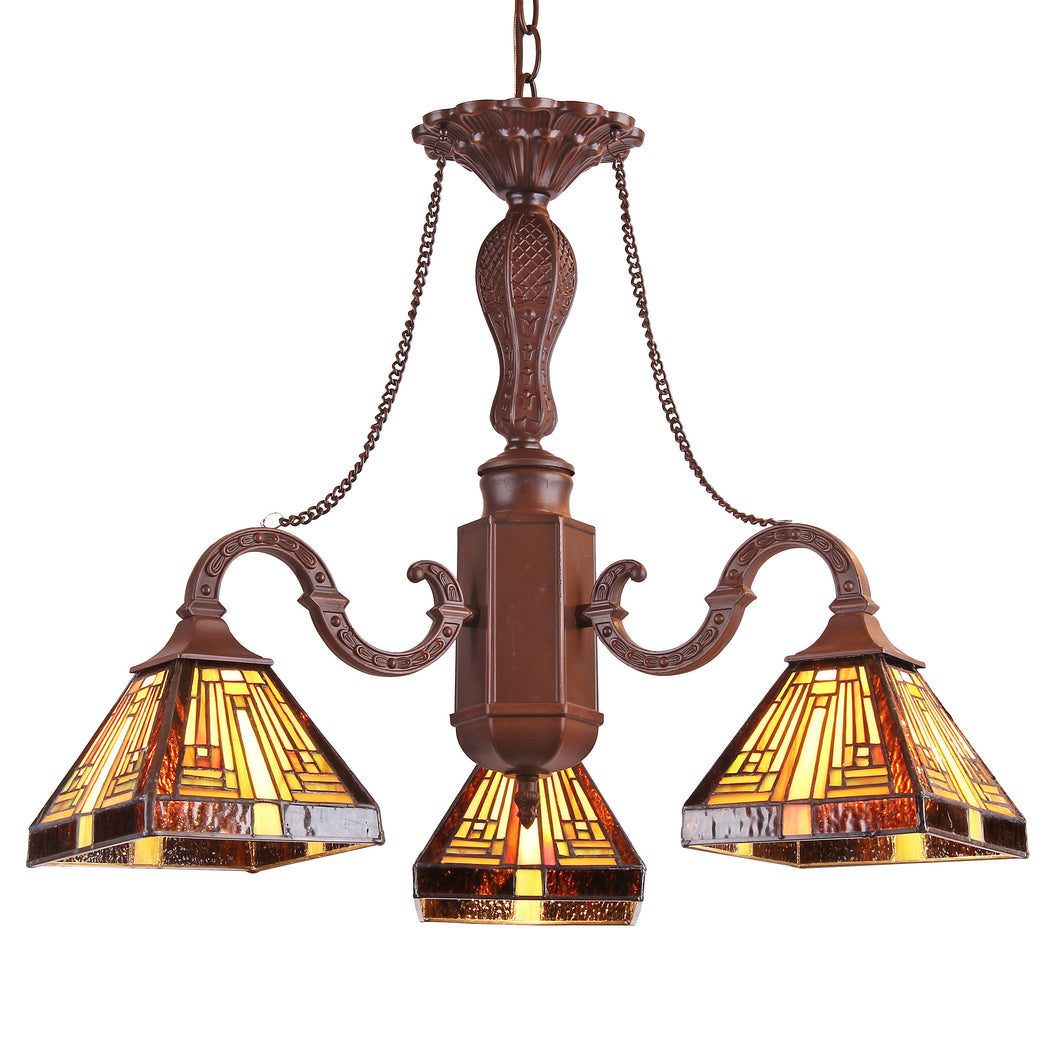 RADIANCE goods Tiffany-Style 3 Light Chandelier 23