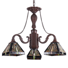 Load image into Gallery viewer, RADIANCE goods Tiffany-Style 3 Light Chandelier 23&quot; Wide
