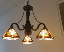 Load image into Gallery viewer, RADIANCE goods Tiffany-Style 3 Light Chandelier 23&quot; Wide
