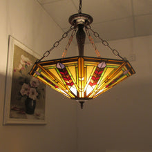 Load image into Gallery viewer, RADIANCE goods Mission-Style 3 Light Inverted Ceiling Pendant 25&quot; Shade
