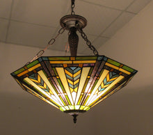 Load image into Gallery viewer, RADIANCE goods Mission-Style 3 Light Inverted Ceiling Pendant 25&quot; Shade
