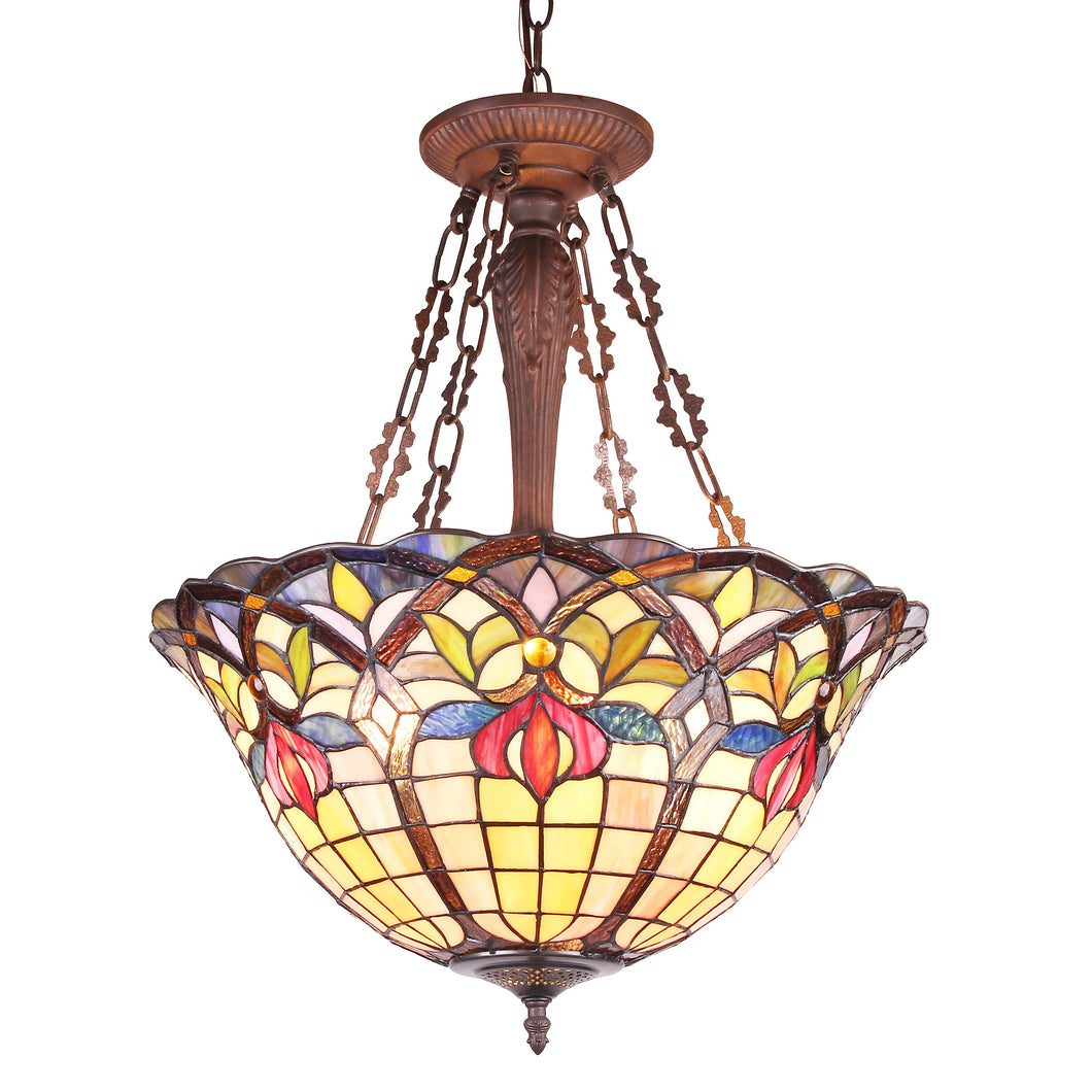RADIANCE goods Victorian-Style 3 Light Inverted Ceiling Pendant 20