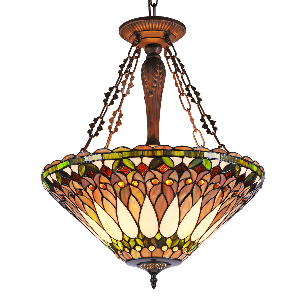 RADIANCE goods Victorian-Style 3 Light Inverted Ceiling Pendant 20