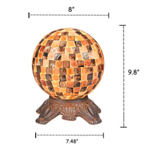 Load image into Gallery viewer, RADIANCE goods Mosaic Seashell 1 Light Accent Lamp 8&quot; Wide
