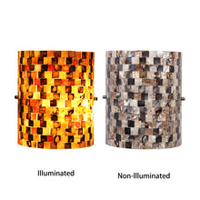 Load image into Gallery viewer, RADIANCE goods 1 Light Mosaic Seashell Wall Sconce 8.3&quot; Wide
